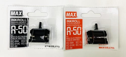 MAX R-50 支票機墨轆 (紅/黑)
