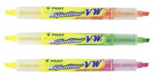 Pilot SW-SLVW  雙色螢光筆
