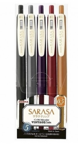 Zebra JJ15-5C-V12  0.5mm 復古色啫喱筆
