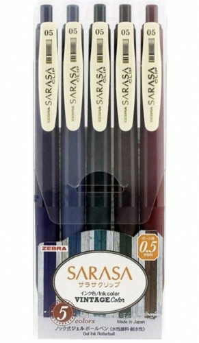 Zebra JJ15-5C-VI  0.5mm 復古色啫喱筆